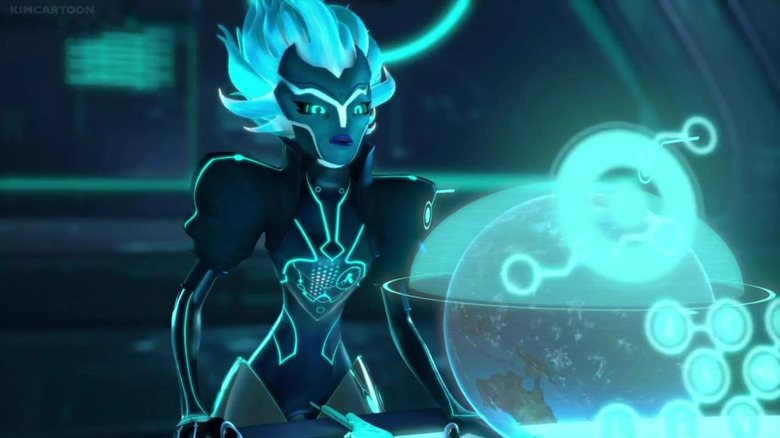 Zadra observes a holographic model of a planet in 3Below: Tales of Arcadia